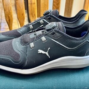 Puma Ignite Spikeless Golf Shoes in Black, 9D